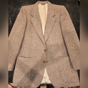 38L Vintage Iconic Pierre Cardin check COLORFUL Tweed Sport Coat Jacket, Blazer